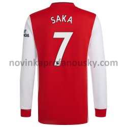 Arsenal Dres Bukayo Saka 7 Domácí Fotbalové Dresy pro Muže 2021-2022 Dlouhý Rukáv