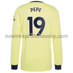 Arsenal Dres Nicolas Pepe 19 Venkovní Fotbalové Dresy pro Muže 2021-2022 Dlouhý Rukáv