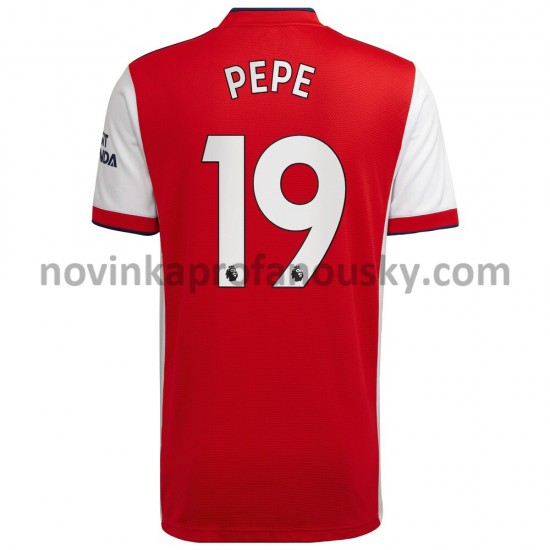 Arsenal Dres Nicolas Pepe 19 Domácí Fotbalové Dresy pro Muže 2021-2022