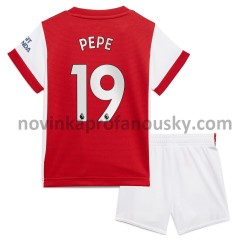 Arsenal Dres Nicolas Pepe 19 Domácí Fotbalové Dresy pro Děti 2021-2022