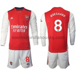 Arsenal Dres Odegaard 8 Domácí Fotbalové Dresy pro Děti 2021-2022 Dlouhý Rukáv