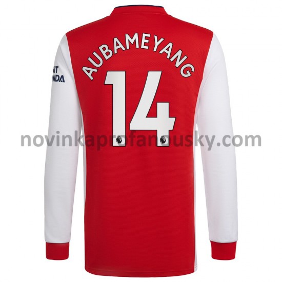Arsenal Dres Pierre-Emerick Aubameyang 14 Domácí Fotbalové Dresy pro Muže 2021-2022 Dlouhý Rukáv