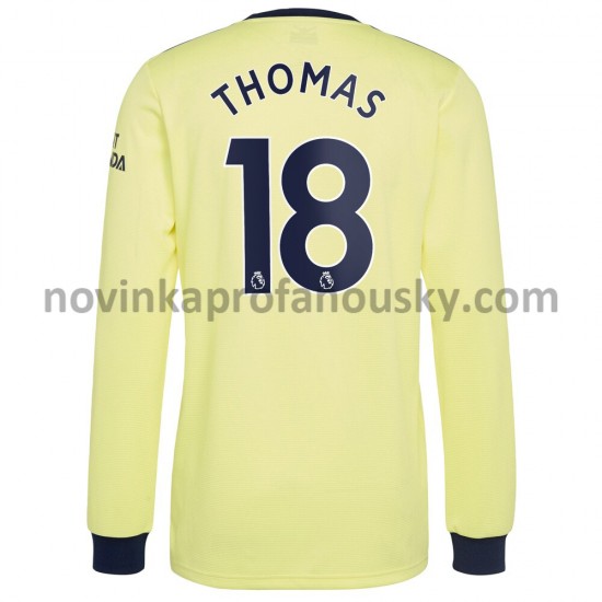 Arsenal Dres Thomas Partey 18 Venkovní Fotbalové Dresy pro Muže 2021-2022 Dlouhý Rukáv