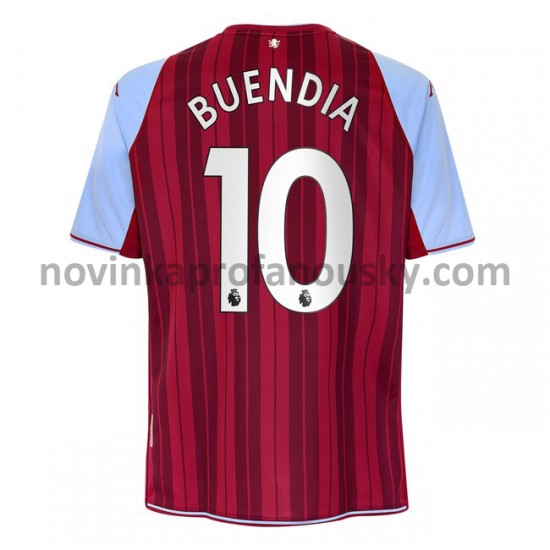 Aston Villa Dres Emiliano Buendia 10 Domácí Fotbalové Dresy pro Muže 2021-2022