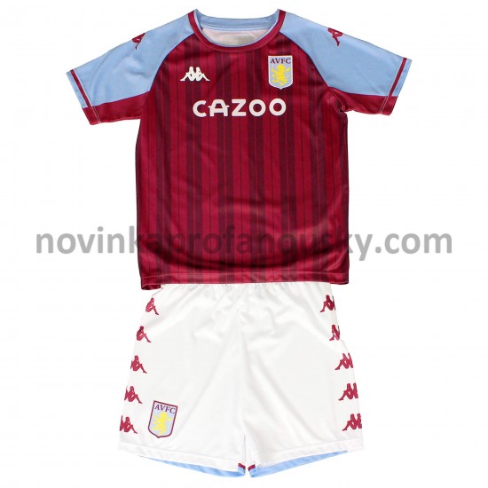 Aston Villa Dres Domácí Fotbalové Dresy pro Děti 2021-2022