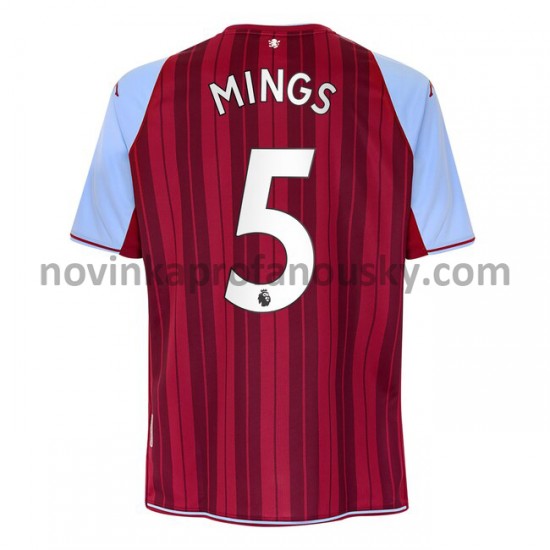 Aston Villa Dres Tyrone Mings 5 Domácí Fotbalové Dresy pro Muže 2021-2022