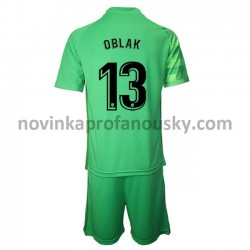 Atlético Madrid Dres Brankářské Jan Oblak 13 Alternativní Fotbalové Dresy pro Děti 2021-2022