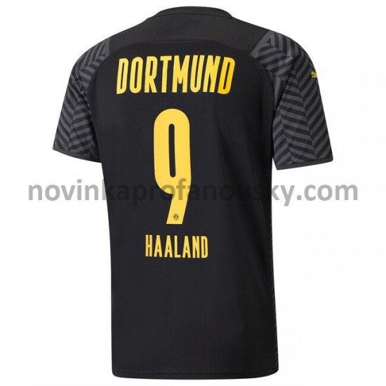 Borussia Dortmund Dres Erling Haaland 9 Venkovní Fotbalové Dresy pro Muže 2021-2022