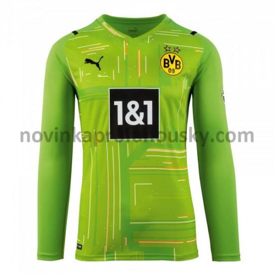 Borussia Dortmund Dres Brankářské Fotbalové Dresy pro Muže M002 2021-2022 Dlouhý Rukáv