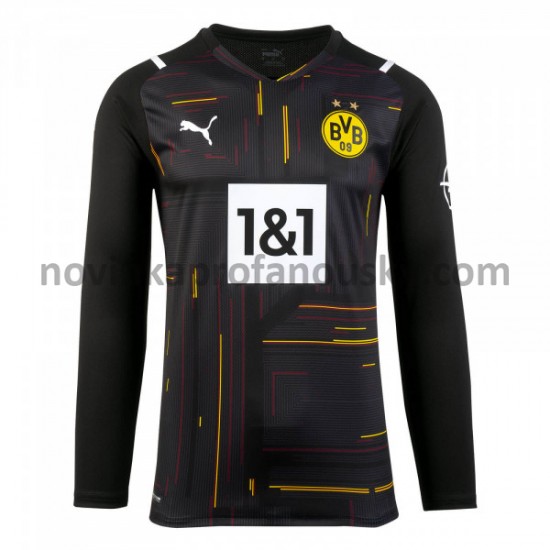 Borussia Dortmund Dres Brankářské Fotbalové Dresy pro Muže M003 2021-2022 Dlouhý Rukáv