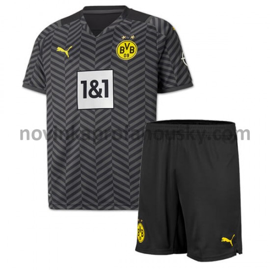 Borussia Dortmund Dres Venkovní Fotbalové Dresy pro Děti 2021-2022