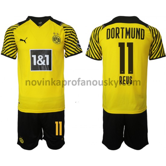 Borussia Dortmund Dres Marco Reus 11 Domácí Fotbalové Dresy pro Děti 2021-2022