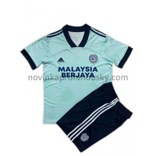 Cardiff City Dres Alternativní Fotbalové Dresy pro Děti 2021-2022