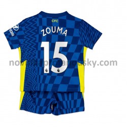 Chelsea Dres Kurt Zouma 15 Domácí Fotbalové Dresy pro Děti 2021-2022