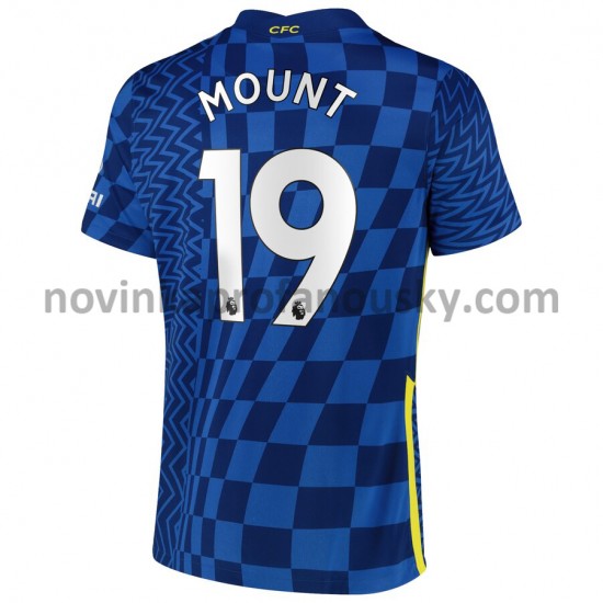 Chelsea Dres Mason Mount 19 Domácí Fotbalové Dresy pro Muže 2021-2022