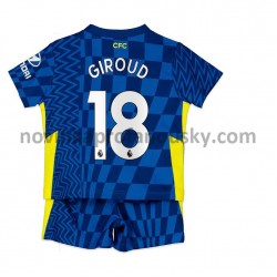 Chelsea Dres Olivier Giroud 18 Domácí Fotbalové Dresy pro Děti 2021-2022