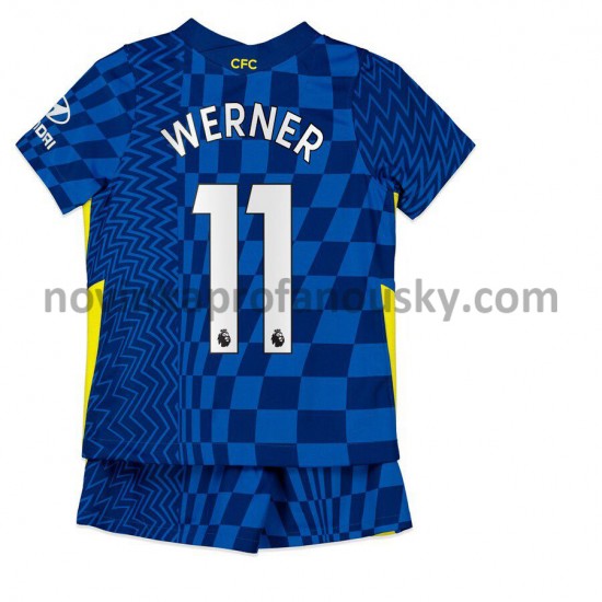 Chelsea Dres Timo Werner 11 Domácí Fotbalové Dresy pro Děti 2021-2022