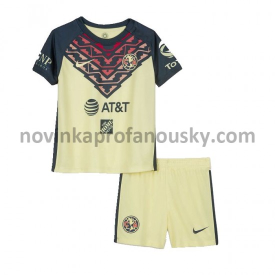 Club América Dres Domácí Fotbalové Dresy pro Děti 2021-2022