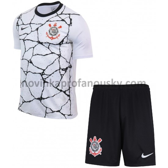 Corinthians Dres Domácí Fotbalové Dresy pro Děti 2021-2022