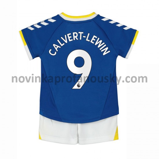 Everton Dres Dominic Calvert-Lewin 9 Domácí Fotbalové Dresy pro Děti 2021-2022