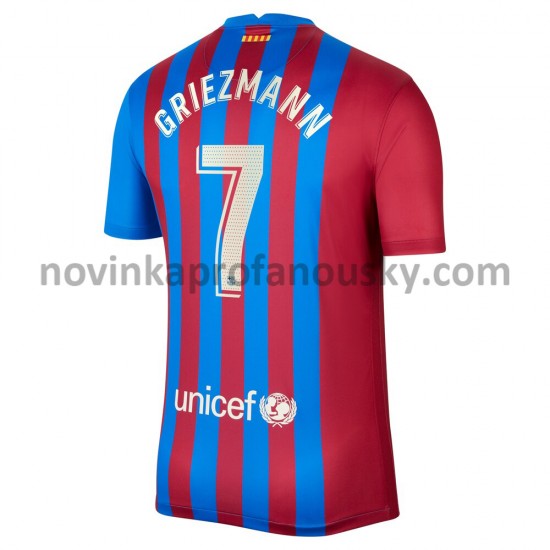 FC Barcelona Dres Antoine Griezmann 7 Domácí Fotbalové Dresy pro Muže 2021-2022