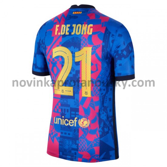 FC Barcelona Dres Frenkie de Jong 21 Alternativní Fotbalové Dresy pro Muže 2021-2022
