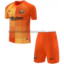 FC Barcelona Dres Brankářské Domácí Fotbalové Dresy pro Děti 2021-2022