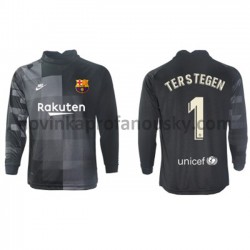 FC Barcelona Dres Brankářské Ter Stegen 1 Venkovní Fotbalové Dresy pro Muže 2021-2022 Dlouhý Rukáv