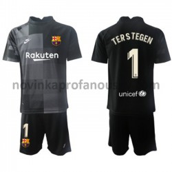 FC Barcelona Dres Brankářské Ter Stegen 1 Venkovní Fotbalové Dresy pro Děti 2021-2022