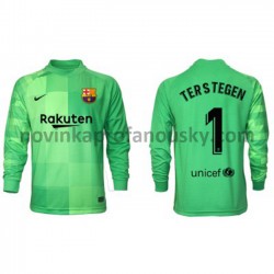 FC Barcelona Dres Brankářské Ter Stegen 1 Alternativní Fotbalové Dresy pro Muže 2021-2022 Dlouhý Rukáv