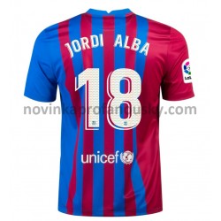 FC Barcelona Dres Jordi Alba 18 Domácí Fotbalové Dresy pro Muže 2021-2022
