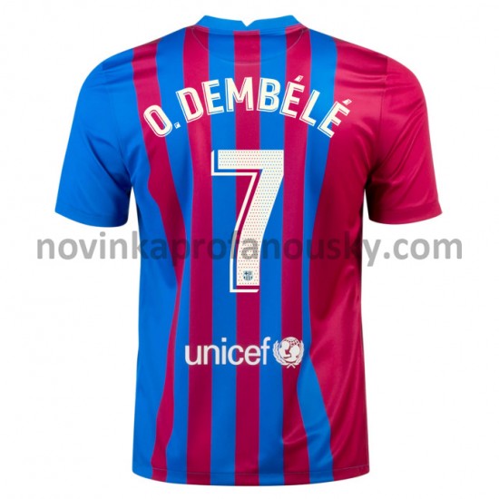 FC Barcelona Dres O. Dembele 7 Domácí Fotbalové Dresy pro Muže 2021-2022