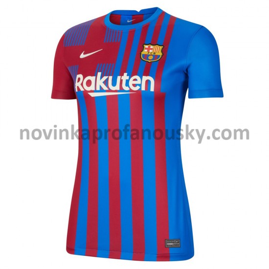 FC Barcelona Dres Domácí Fotbalové Dresy pro Ženy 2021-2022