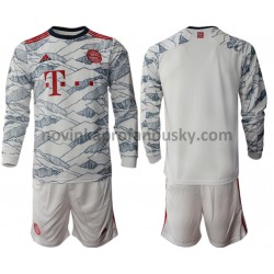 FC Bayern Mnichov Dres Alternativní Fotbalové Dresy pro Děti 2021-2022 Dlouhý Rukáv