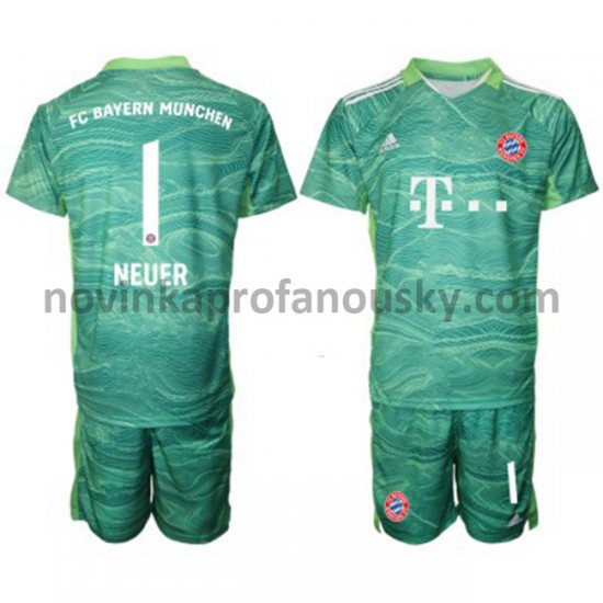 FC Bayern Mnichov Dres Brankářské Manuel Neuer 1 Alternativní Fotbalové Dresy pro Děti 2021-2022