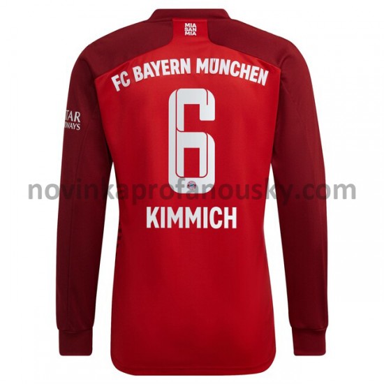 FC Bayern Mnichov Dres Joshua Kimmich 6 Domácí Fotbalové Dresy pro Muže 2021-2022 Dlouhý Rukáv