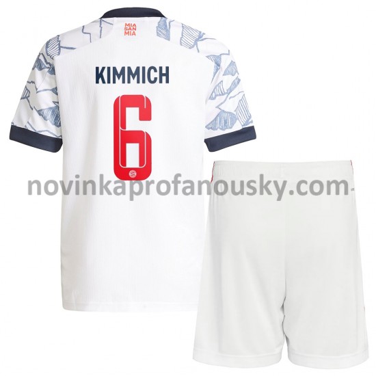 FC Bayern Mnichov Dres Joshua Kimmich 6 Alternativní Fotbalové Dresy pro Děti 2021-2022