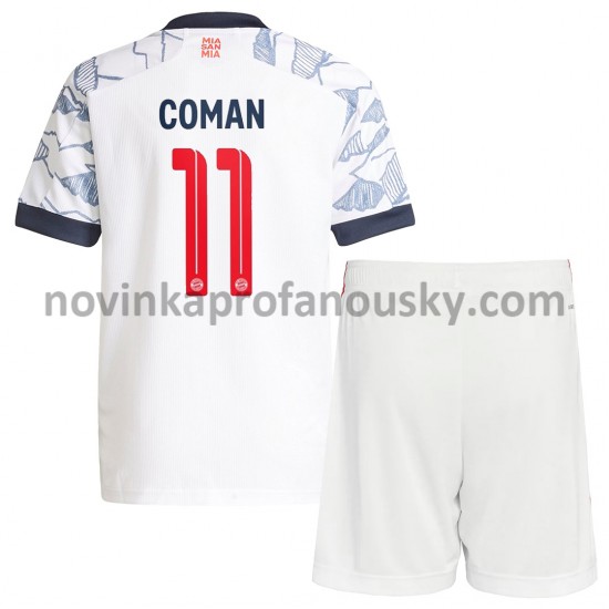 FC Bayern Mnichov Dres Kingsley Coman 11 Alternativní Fotbalové Dresy pro Děti 2021-2022
