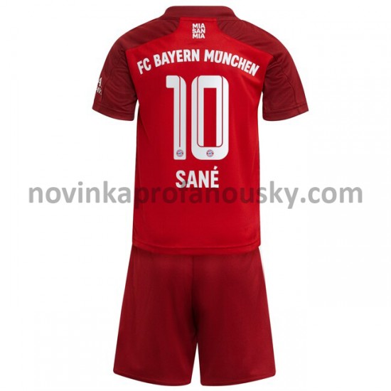 FC Bayern Mnichov Dres Leroy Sane 10 Domácí Fotbalové Dresy pro Děti 2021-2022