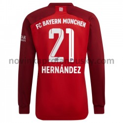 FC Bayern Mnichov Dres Lucas Hernandez 21 Domácí Fotbalové Dresy pro Muže 2021-2022 Dlouhý Rukáv