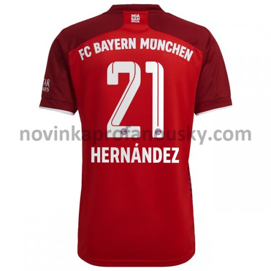 FC Bayern Mnichov Dres Lucas Hernandez 21 Domácí Fotbalové Dresy pro Muže 2021-2022