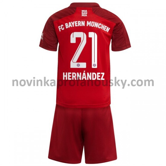 FC Bayern Mnichov Dres Lucas Hernandez 21 Domácí Fotbalové Dresy pro Děti 2021-2022