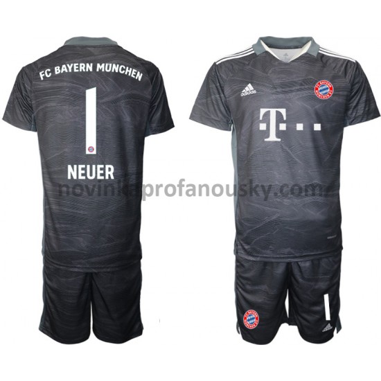 FC Bayern Mnichov Dres Manuel Neuer 1 Brankářské Venkovní Fotbalové Dresy pro Děti 2021-2022