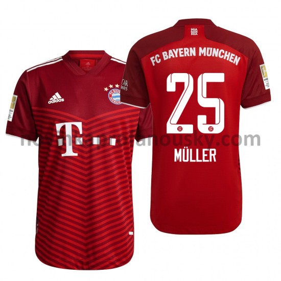 FC Bayern Mnichov Dres Thomas Muller 25 Domácí Fotbalové Dresy pro Muže 2021-2022