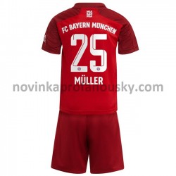 FC Bayern Mnichov Dres Thomas Muller 25 Domácí Fotbalové Dresy pro Děti 2021-2022