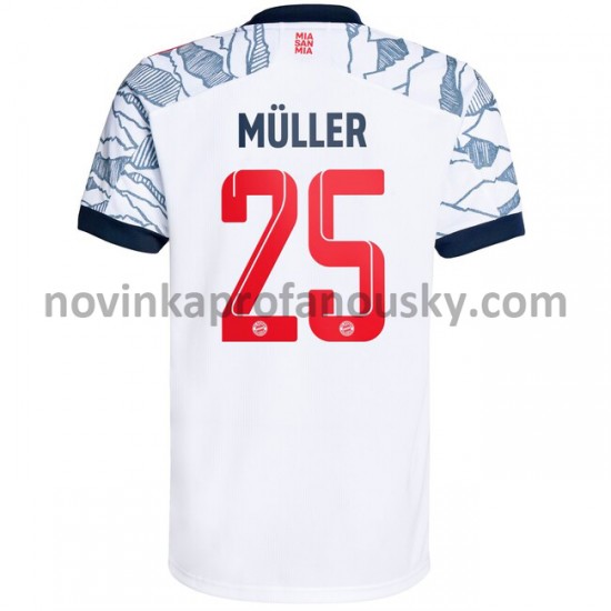 FC Bayern Mnichov Dres Thomas Muller 25 Alternativní Fotbalové Dresy pro Muže 2021-2022