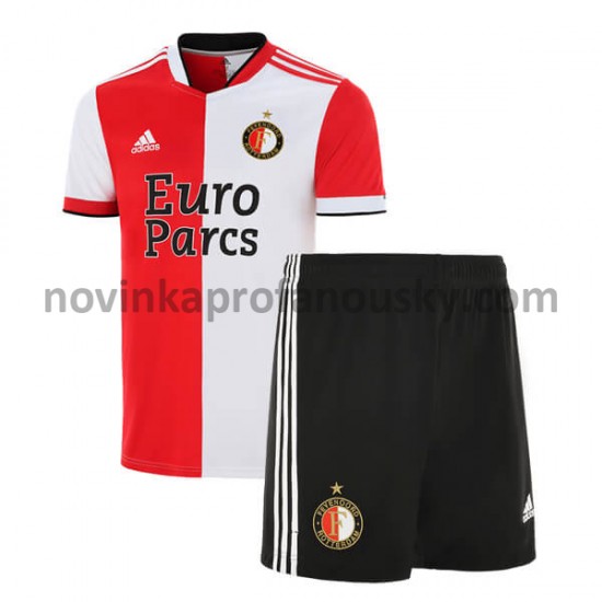 Feyenoord Rotterdam Dres Domácí Fotbalové Dresy pro Děti 2021-2022