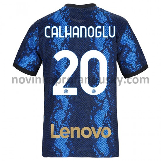 Inter Milán Dres Dres Hakan Calhanoglu 20 Domácí Fotbalové Dresy pro Muže 2021-2022