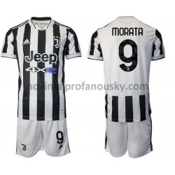 Juventus Dres Alvaro Morata 9 Domácí Fotbalové Dresy pro Děti 2021-2022