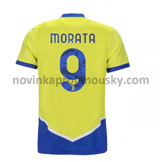 Juventus Dres Alvaro Morata 9 Alternativní Fotbalové Dresy pro Muže 2021-2022